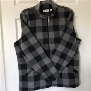 Like New! Denim & Co Fleece zip up jacket